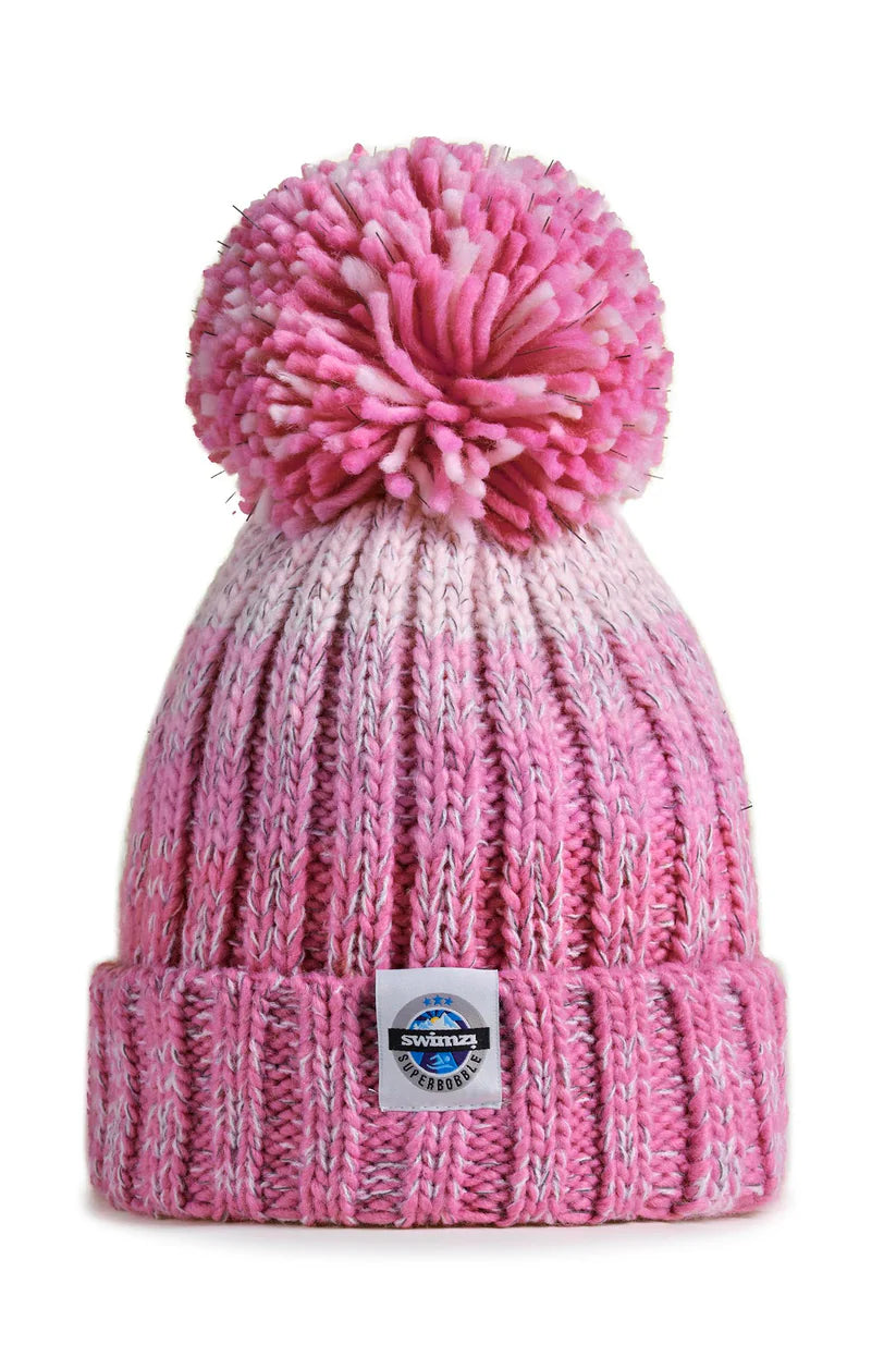 Rose Pinks Gradient, Rib Knit Hat